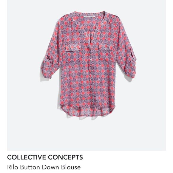 Collective Concepts Rilo‎ Button Down Blouse - Picture 2 of 6